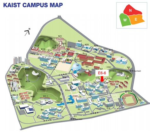 kaist campus map